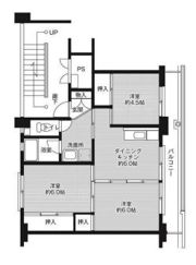 ビレッジハウス社第二2号棟の間取り画像