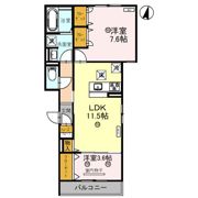 Clashist(クラシスト)常磐町の間取り画像