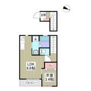 アテレーゼone 和栄の間取り画像