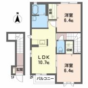 ヴィラグレース Cの間取り画像