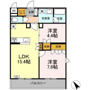 CINZA若林の間取り画像