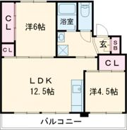 Skycrestながい2号棟の間取り画像