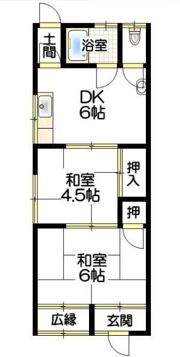 アンティーク 東端の間取り画像