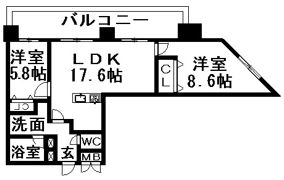 ラ・シック辛島の間取り画像