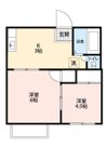 フォーブル花村 Dの間取り画像