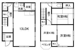 コーポ辻川の間取り画像