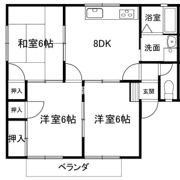 シャトー三ヶ城 F棟の間取り画像