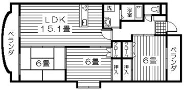 グリーンヒルの間取り画像