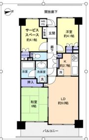 宮前平北パークホームズの間取り画像