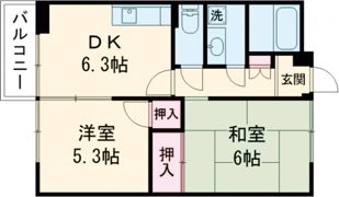 コーポネオC棟の間取り画像