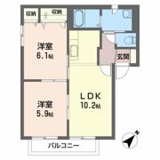 ホワイトオ－ク・ハイツ Bの間取り画像