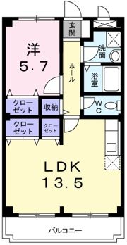 ディアコートKの間取り画像