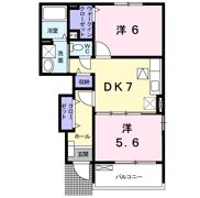 プリムローズ・K Ⅱの間取り画像