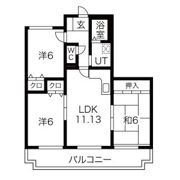 ハピネス八光の間取り画像