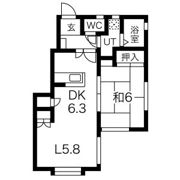 ドエル中新の間取り画像