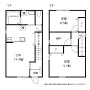 Fonte日之出町の間取り画像