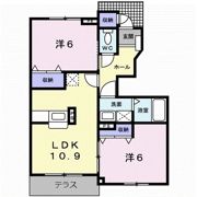 ラルジュ壱番館の間取り画像