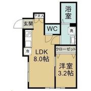 ベルハウス旭ケ丘の間取り画像