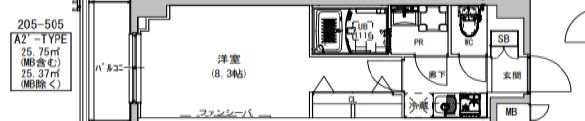 S-RESIDENCE本所吾妻橋の間取り画像