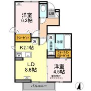 ステラ A棟の間取り画像