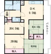 尾勝山ハイツの間取り画像