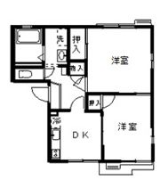 ハイツレインボー B棟の間取り画像