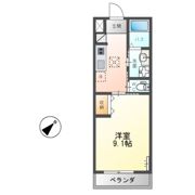 La feliceⅡ(ラ・フェリーチェⅡ）の間取り画像