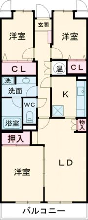 ライオンズマンション川越の間取り画像