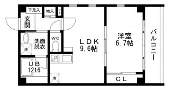 グレース愛宕の間取り画像