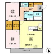 サンク・レーブ Aの間取り画像