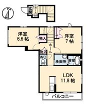マグノリア Bの間取り画像