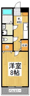 クラージュ高木の間取り画像