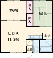 コーポサンシ3号棟の間取り画像