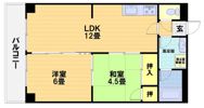 シャトーウメダの間取り画像