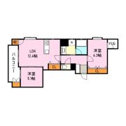 パークオーシャン桜島桟橋通りの間取り画像