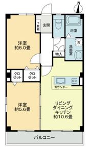 フォブール勝賀の間取り画像