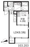 ハーモニーテラス生駒町Ⅱの間取り画像