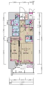 プレサンス名古屋駅ゲートの間取り画像