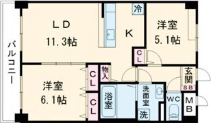 ルーカス長崎諫早Ⅰの間取り画像