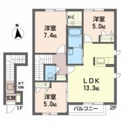 メゾンドラフィネ Bの間取り画像