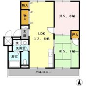 キャピタル若林の間取り画像