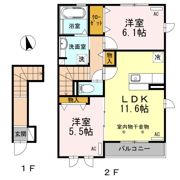 Dルーム ヨシダの間取り画像