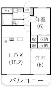 ランドマークヴィラの間取り画像