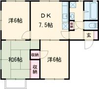 タウンハウス松実Cの間取り画像