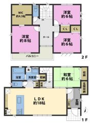 亀山1丁目貸家の間取り画像
