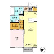シュロス蒲地 Aの間取り画像