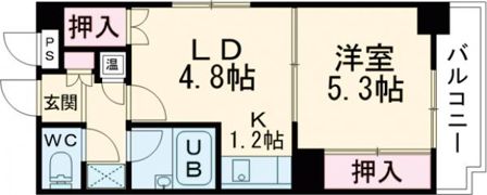 パームコート旭川の間取り画像