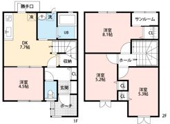 オリーブヴィラ1号館の間取り画像