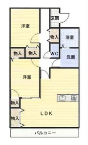 シルクピア大西Aの間取り画像
