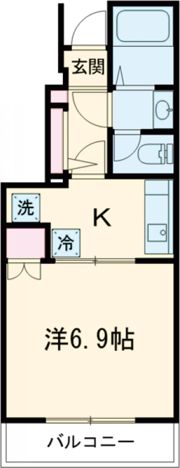 ピース北河原町Bの間取り画像